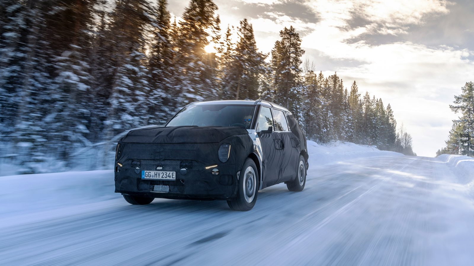 Kia EV9 exceeds expectations during winter testing in Sweden's formidable icy conditions