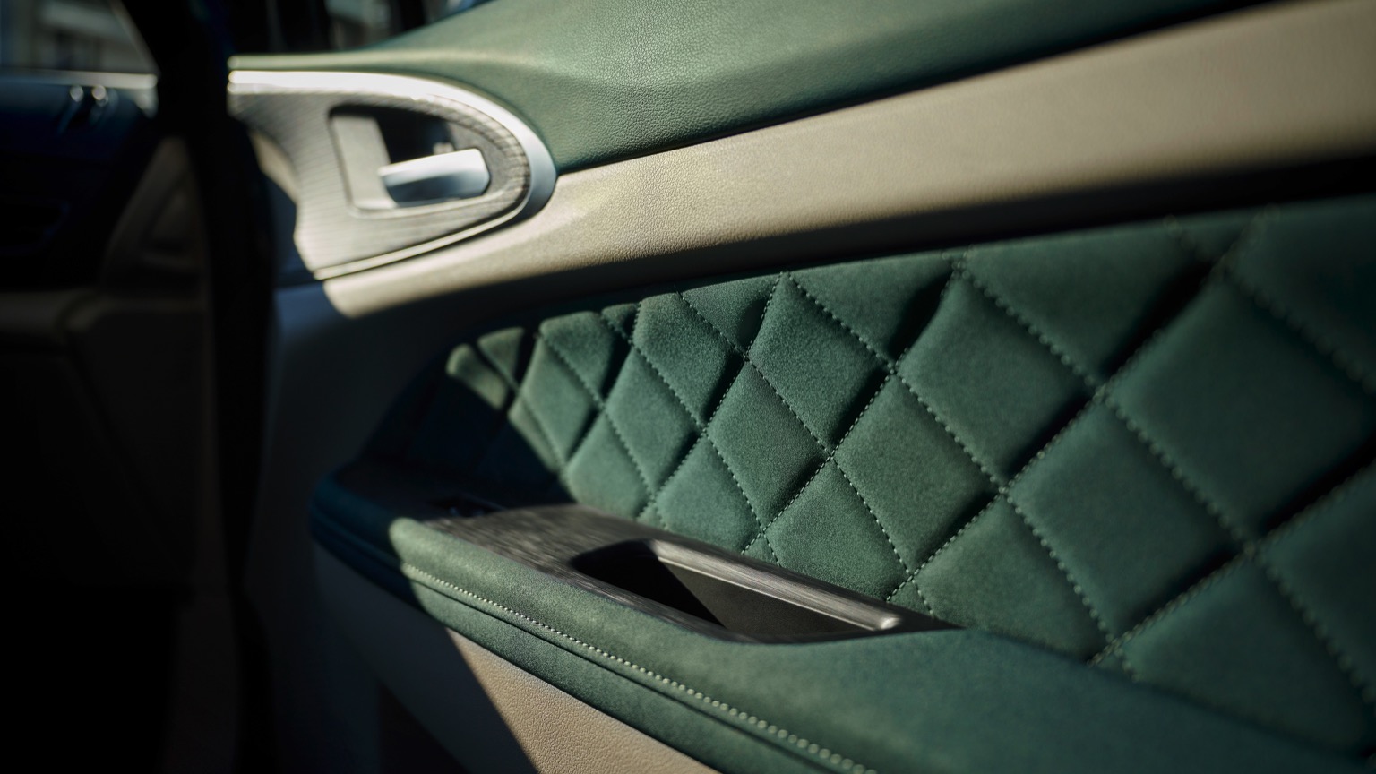 Close up interior shot of GWM Ora electric car