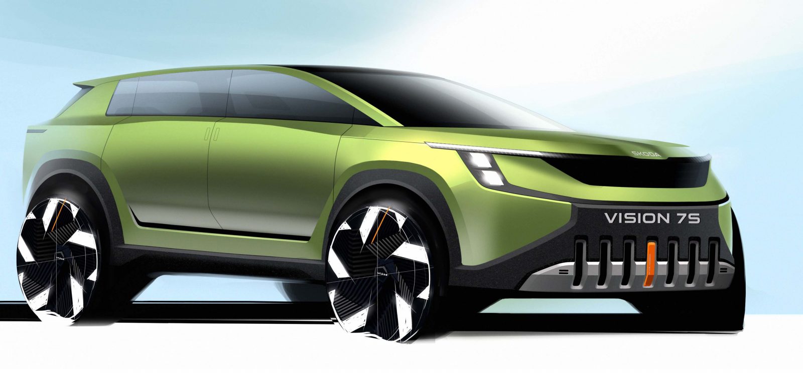 Skoda teases new 7-seat electric car