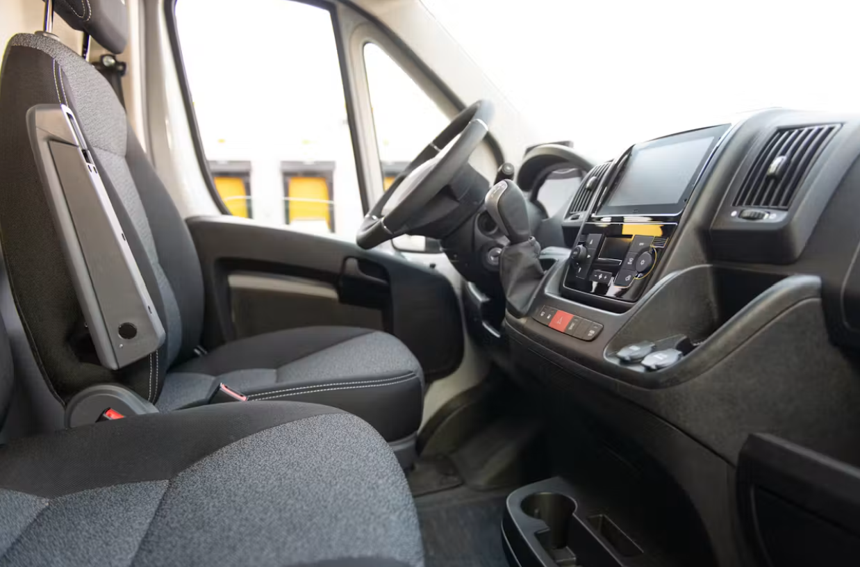 Fiat e-ducato electric van interior
