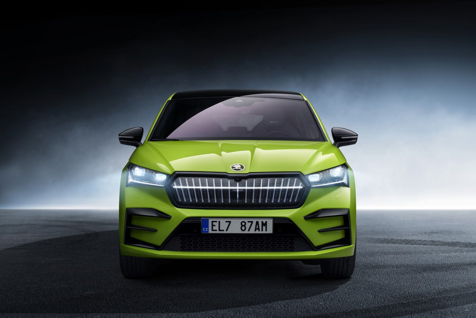 SKODA ENYAQ COUP&Eacute; RS iV front view