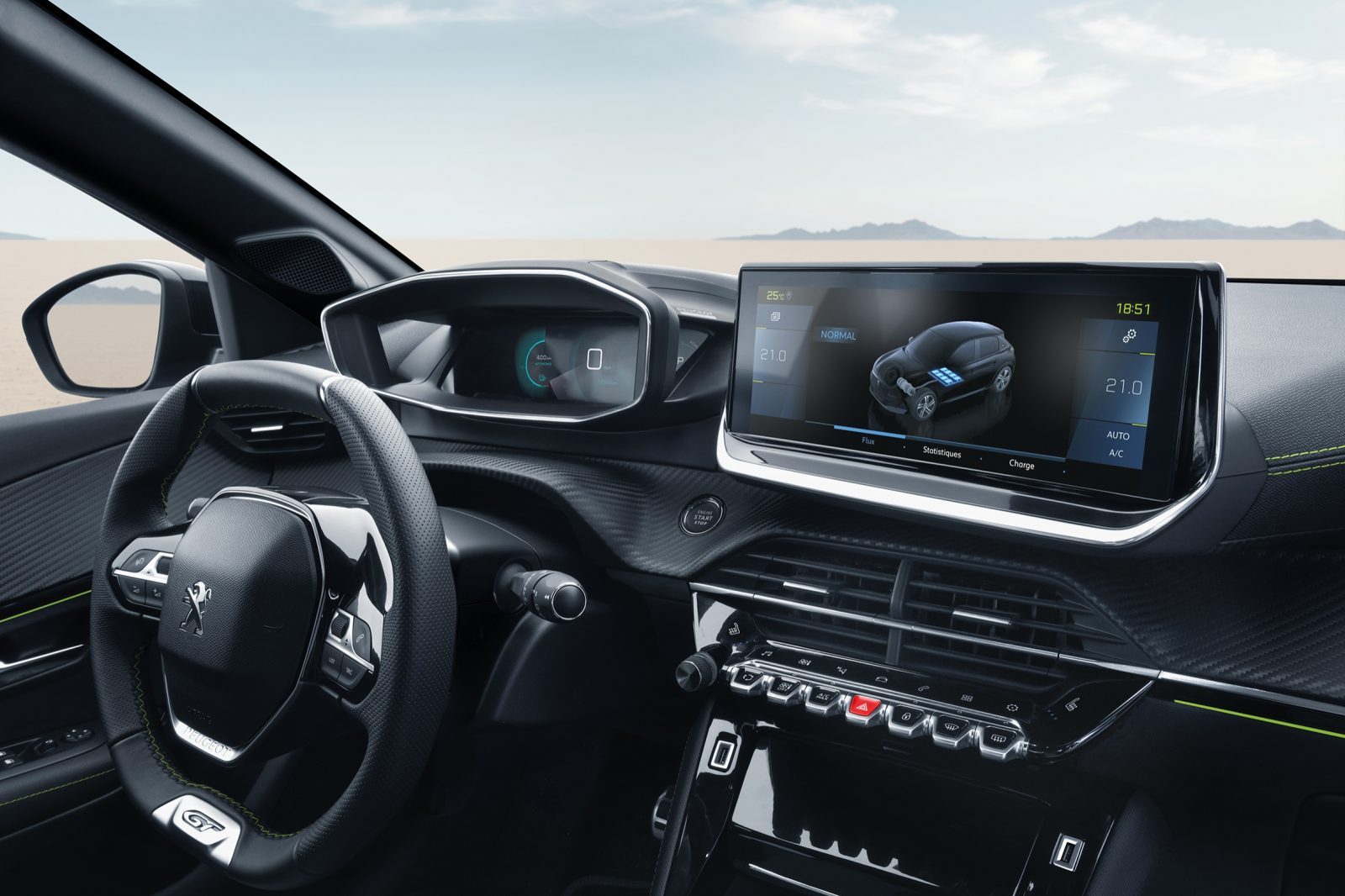 Peugeot e-208 interior