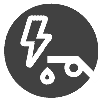 Hybrid car icon