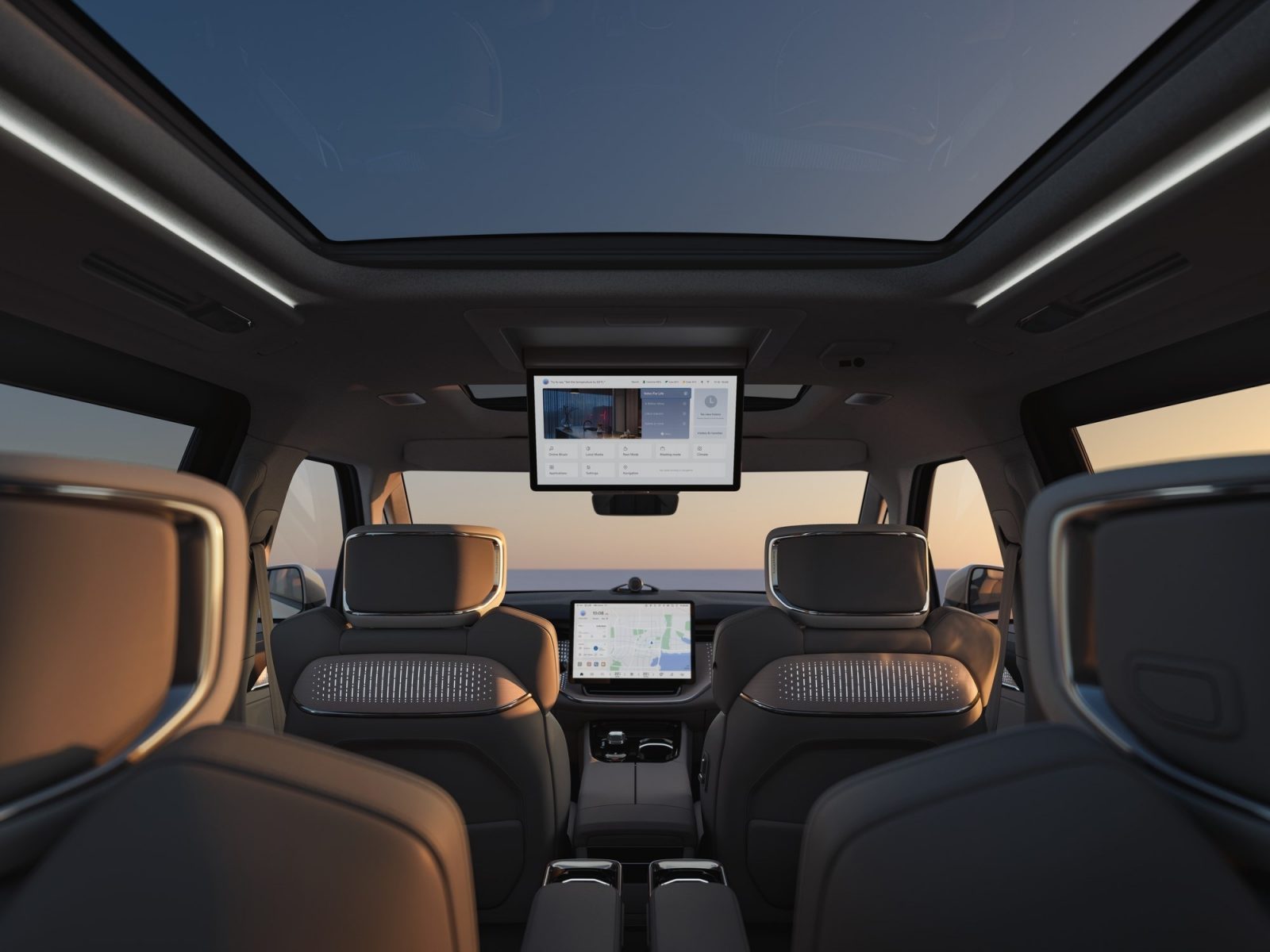 Volvo EM90 MPV interior