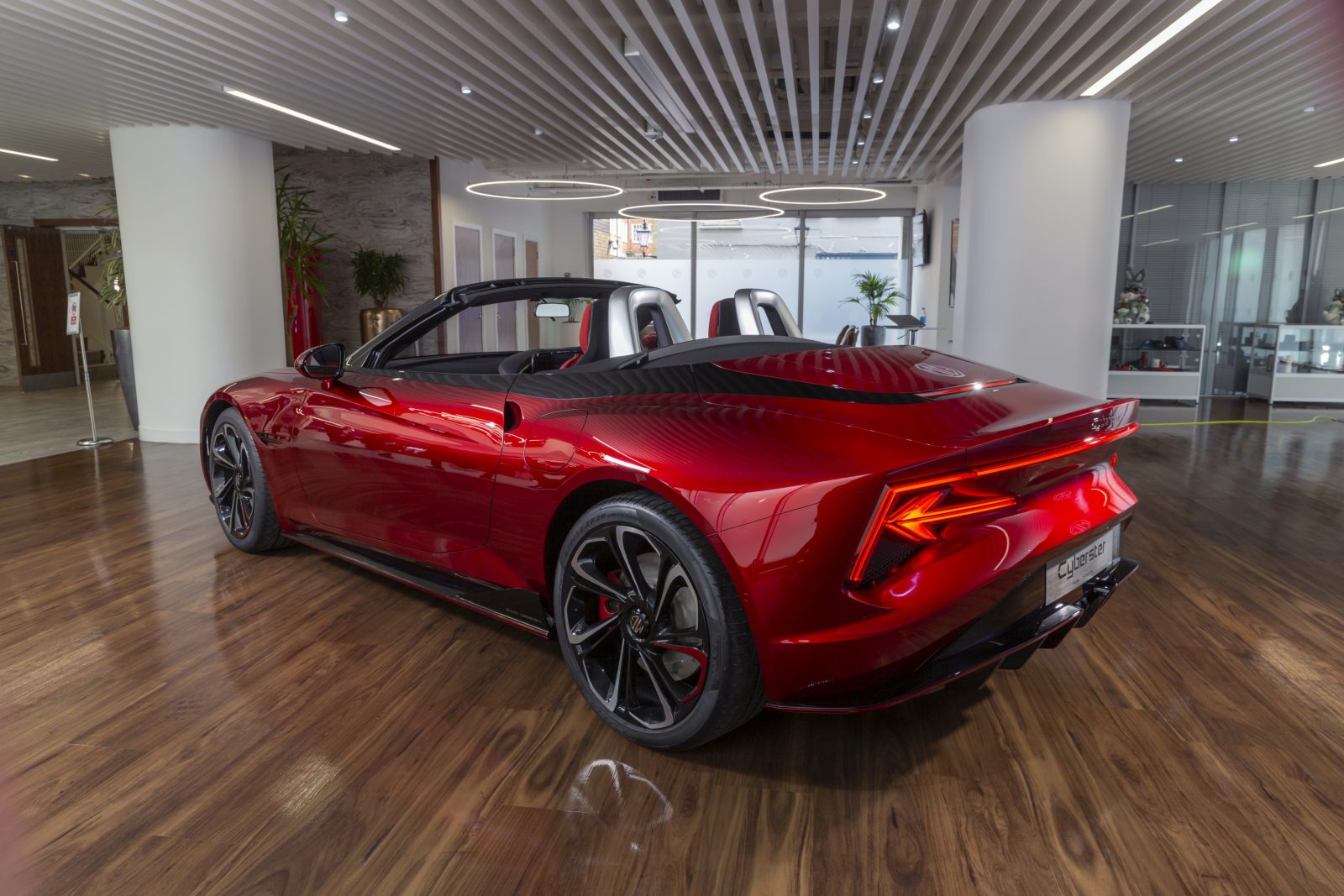 MG Cyberster showroom