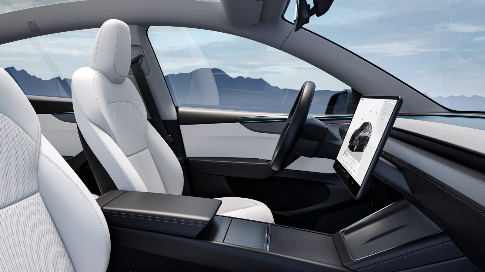 Tesla Model interior Y 2025