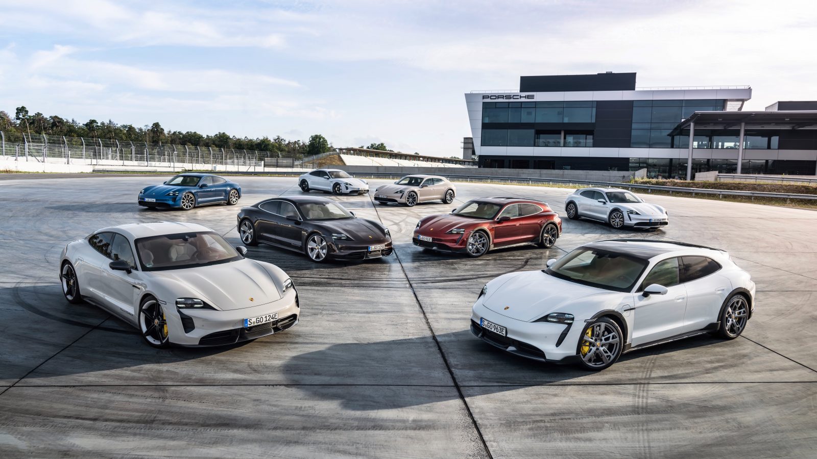 Porsche Taycan Electric Car line up