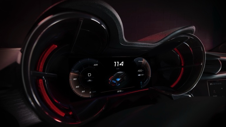 Alfa Romeo Junior Elettrica electric car interior - dashboard dials