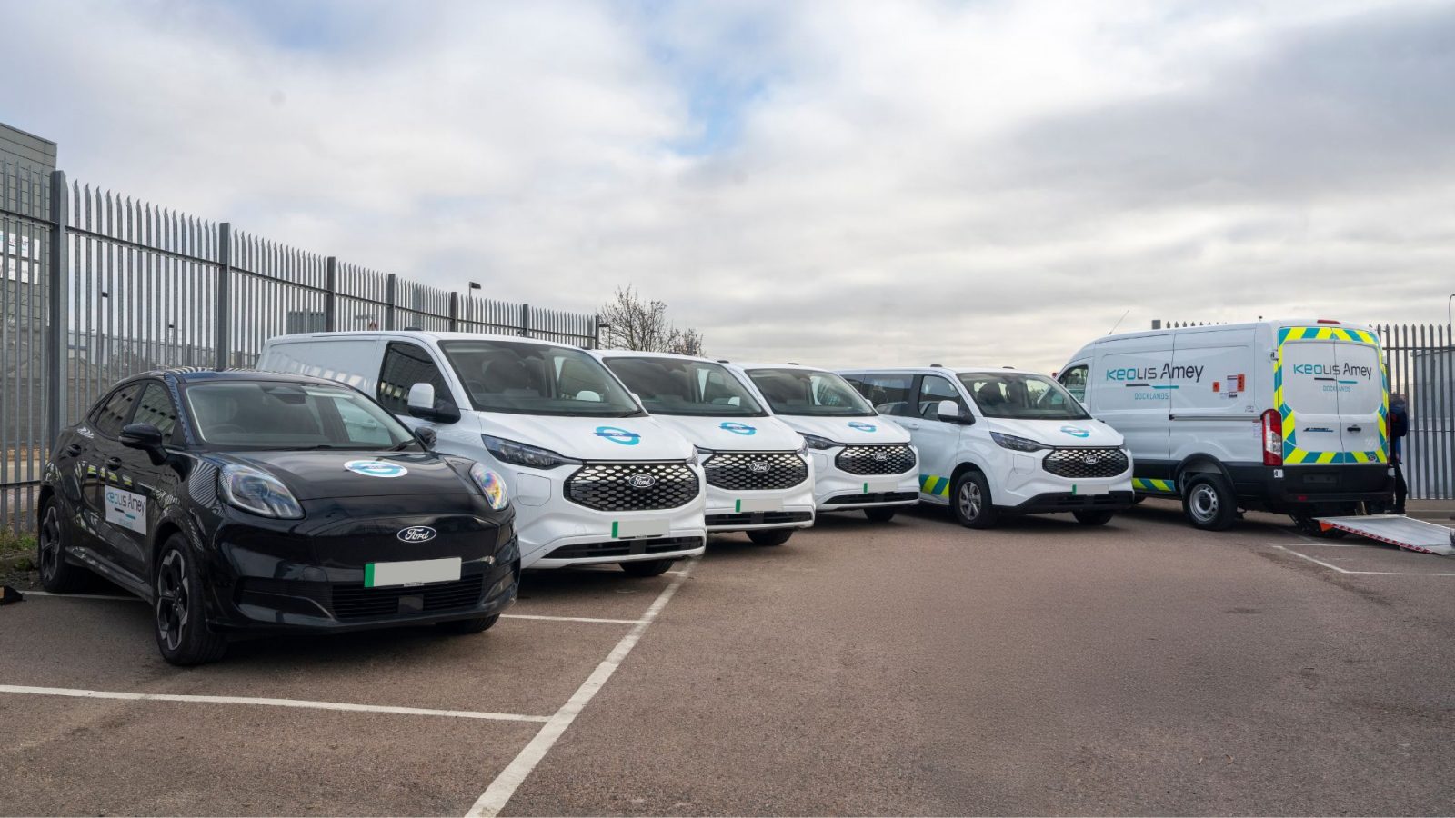 KeolisAmey Docklands electric fleet 2025