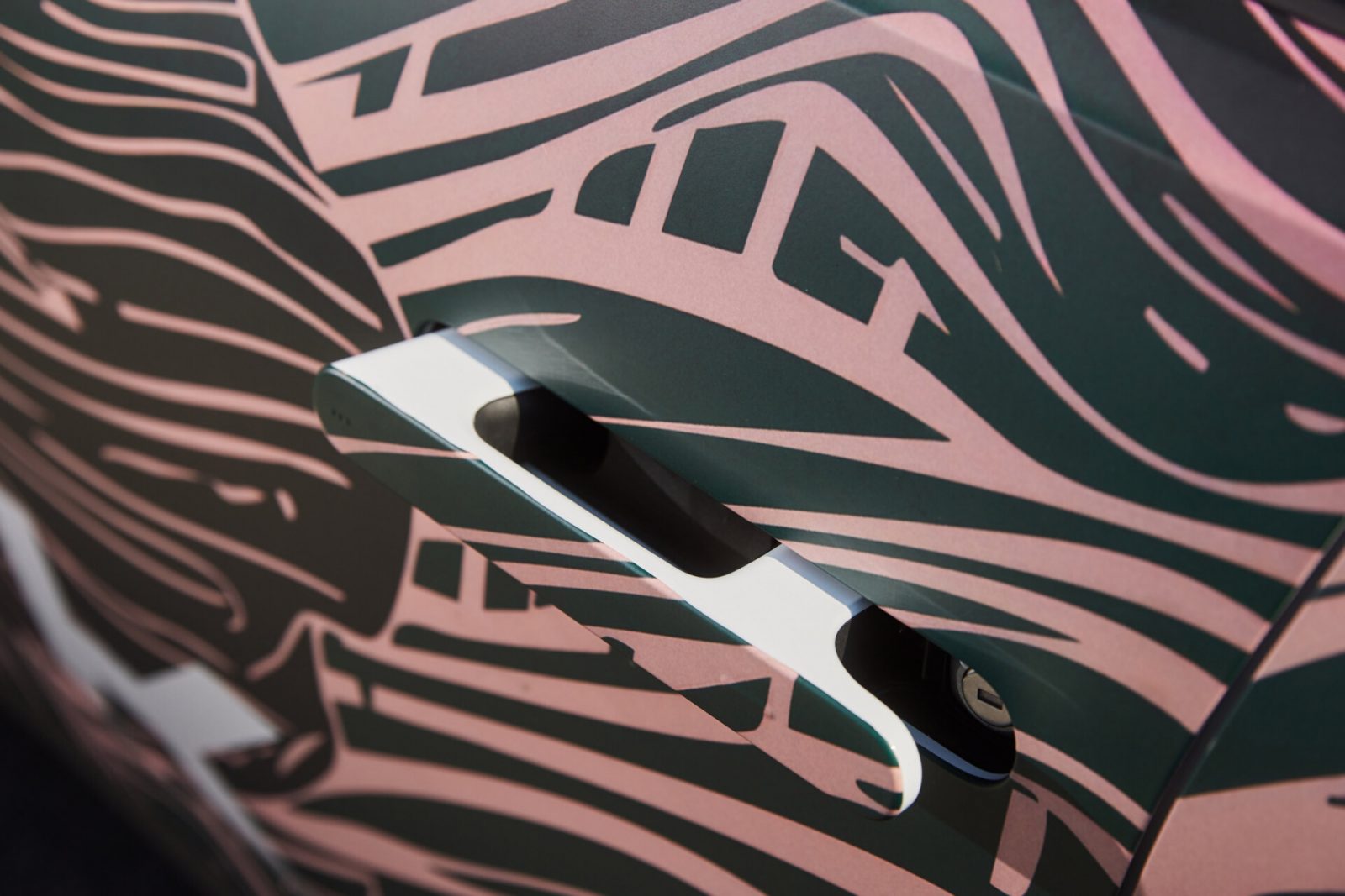 Skoda Peaq electric SUV camouflaged, rear three-quarter shot