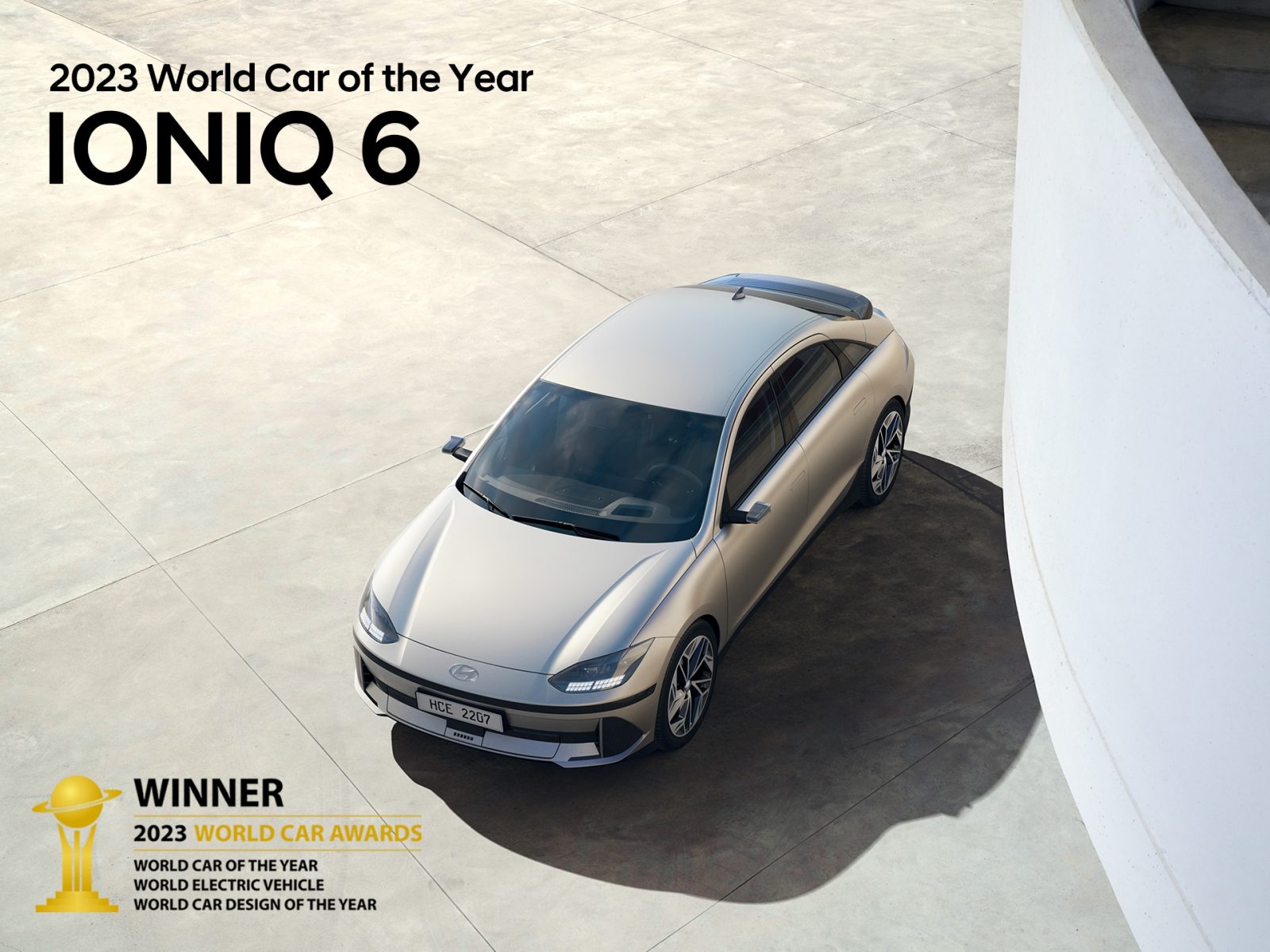 Hyundai IONIQ 6 wins the World Car of the Year Award 2023